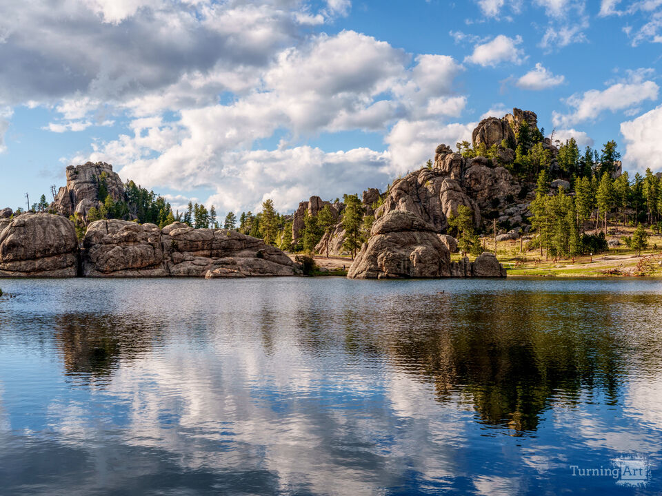 Sylvan Lake Evening Reflections