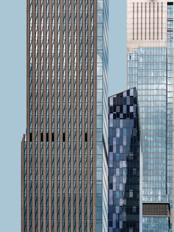Geometric patterns in architecture at New York