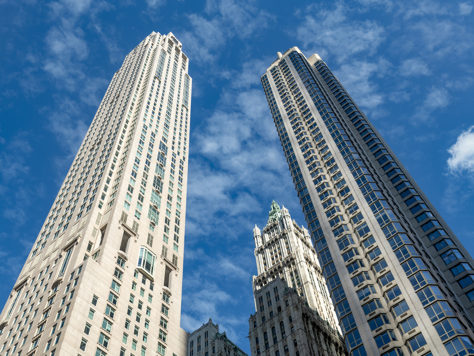 Skyscrapers rise into the air 