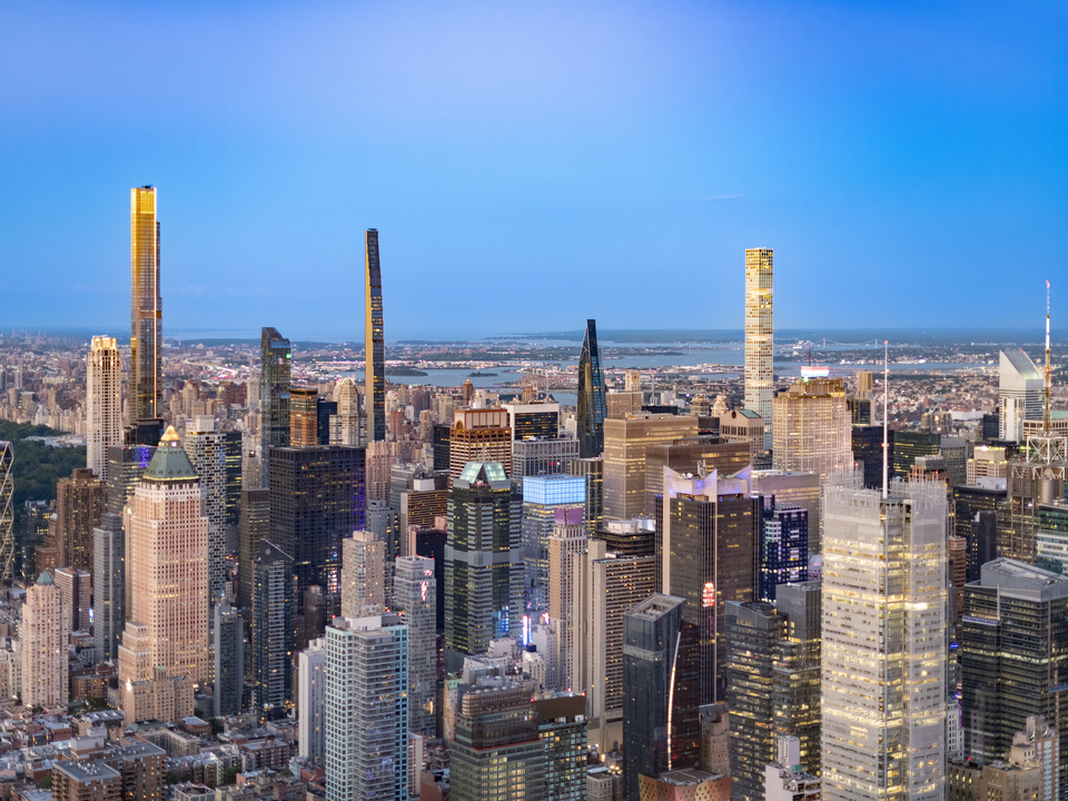 Elevated view of Manhattan