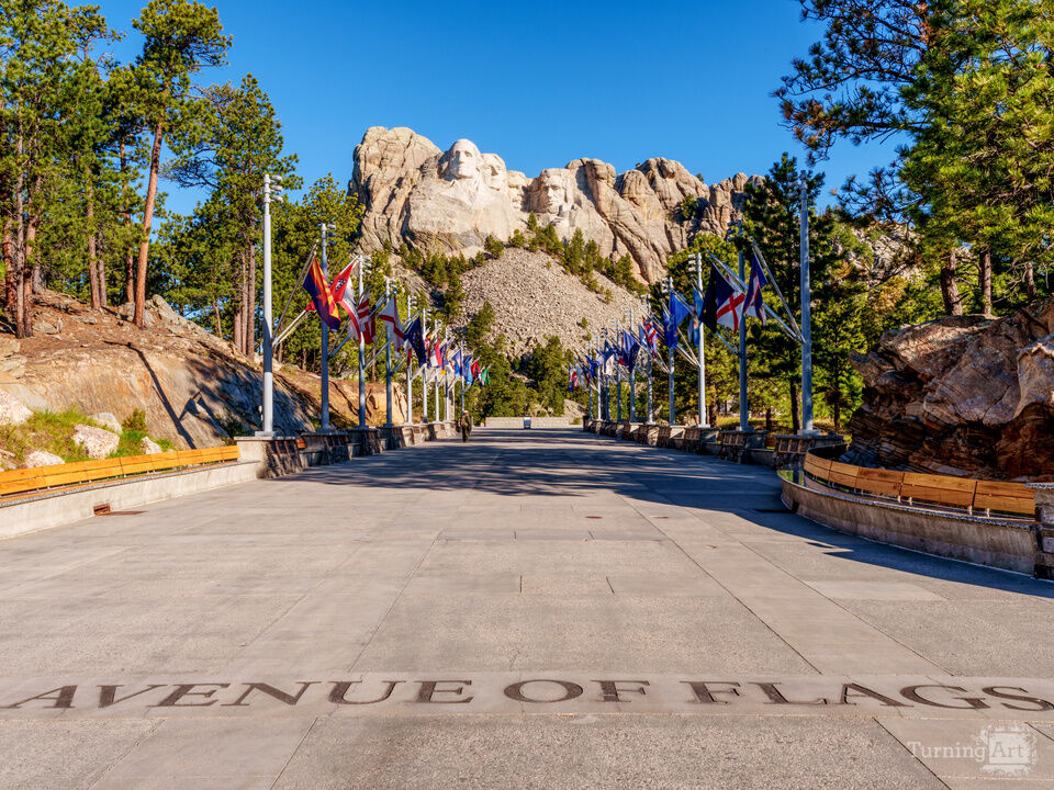 Mount Rushmore Avenue Of Flags