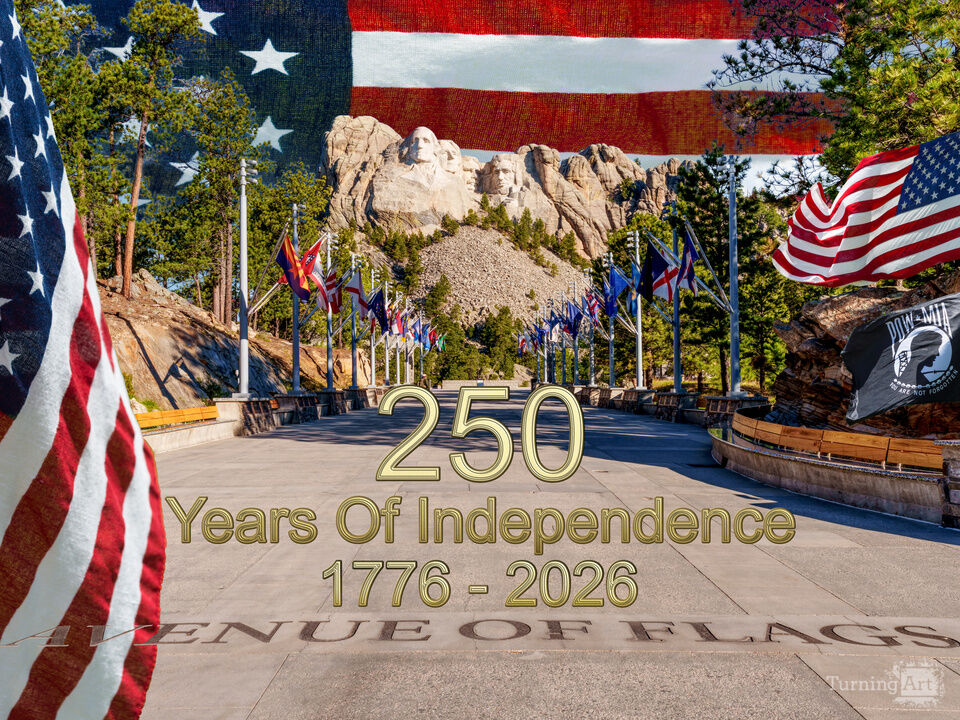 Mount Rushmore Avenue Of Flags Semiquincentennial