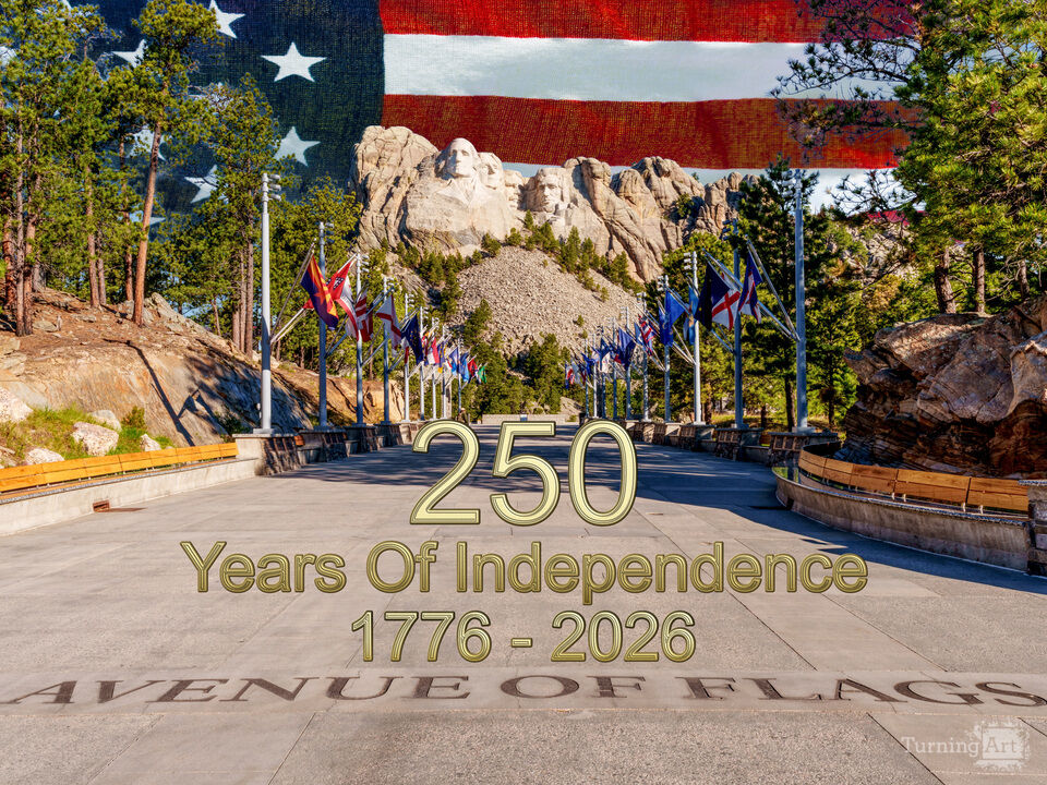 Mount Rushmore Avenue Of Flags Bisesquicentennial