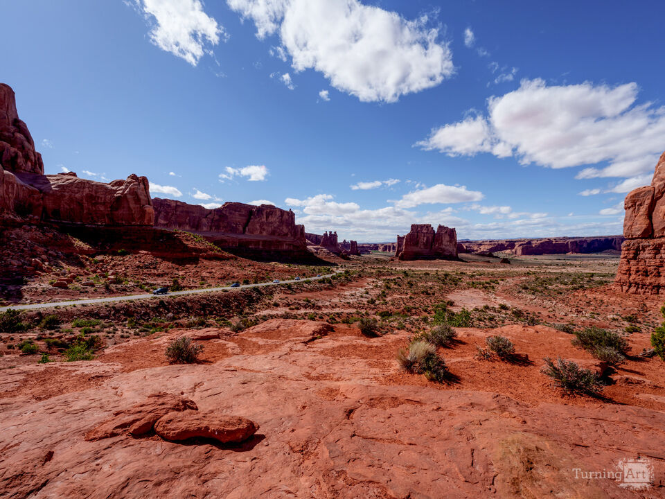 Arches National Park View From Park Avenue