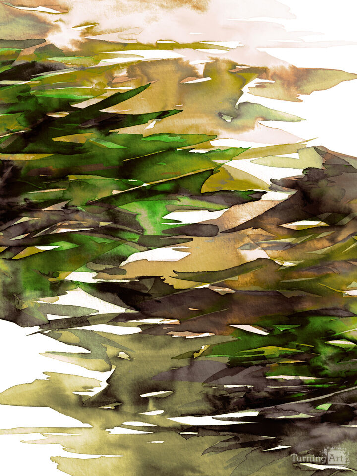 FERVOR 6 - COLORFUL WATERCOLOR ABSTRACT PAINTING