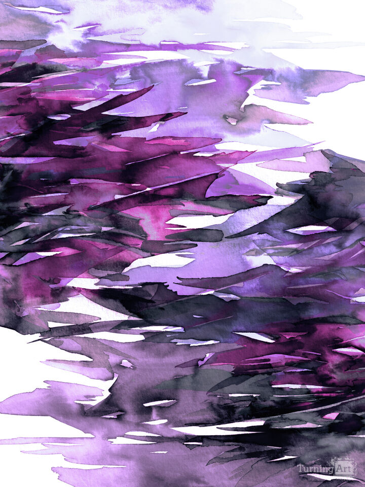 FERVOR 8 - COLORFUL WATERCOLOR ABSTRACT PAINTING
