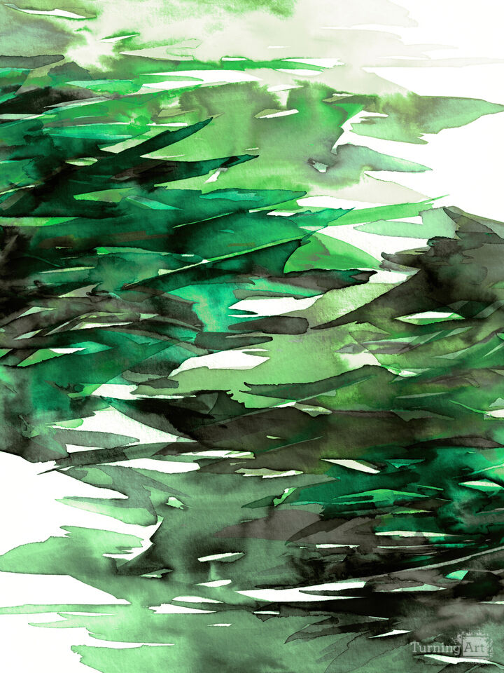 FERVOR 9 - COLORFUL WATERCOLOR ABSTRACT PAINTING