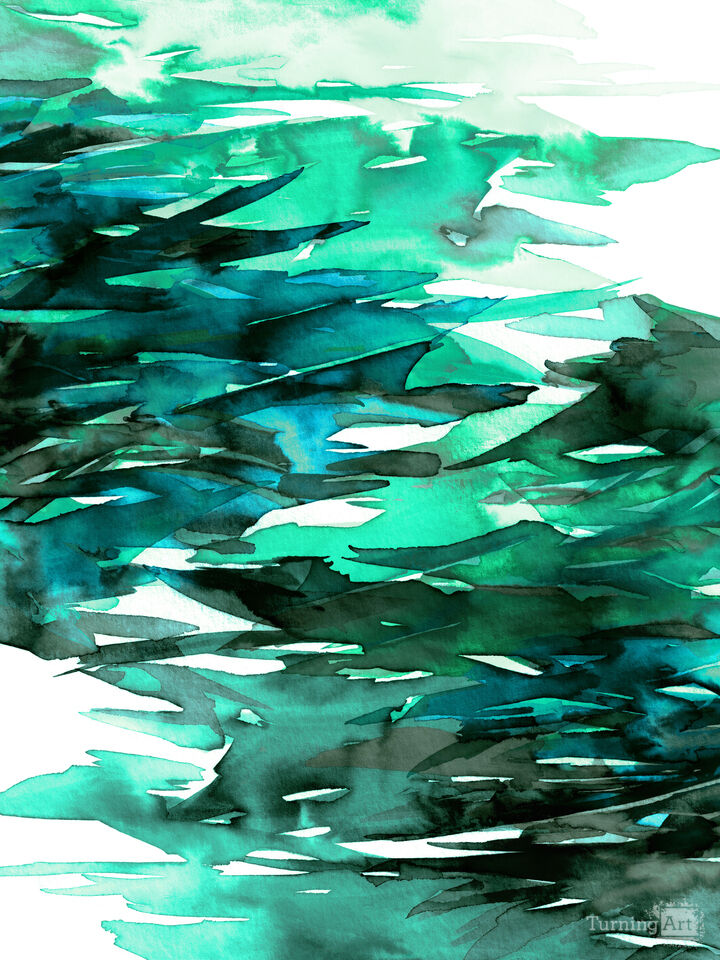 FERVOR 11 - COLORFUL WATERCOLOR ABSTRACT PAINTING