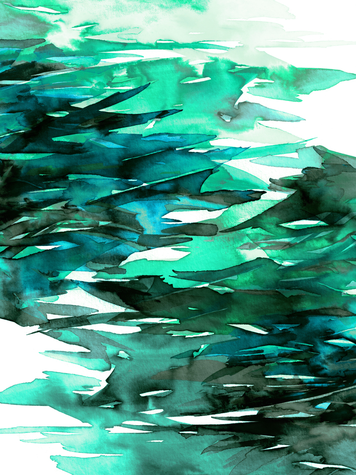 FERVOR 11 - COLORFUL WATERCOLOR ABSTRACT PAINTING