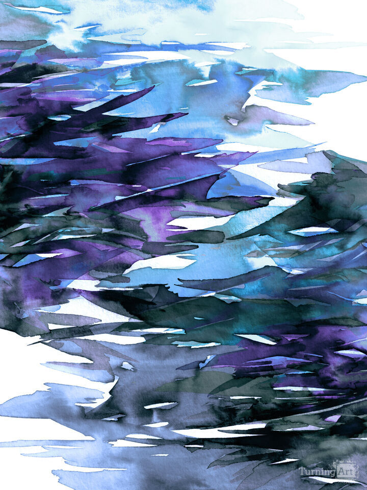 FERVOR 12 - COLORFUL WATERCOLOR ABSTRACT PAINTING