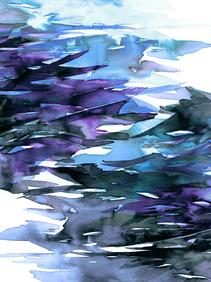FERVOR 12 - COLORFUL WATERCOLOR ABSTRACT PAINTING