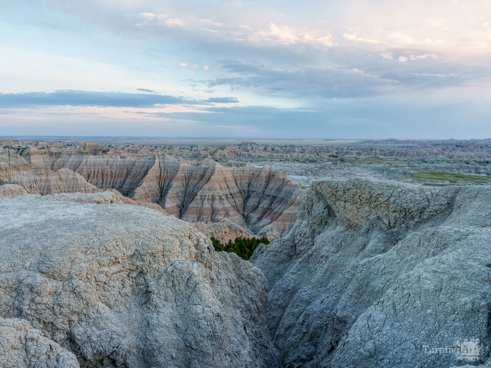 Badlands National Park Pinnacles After Sunset