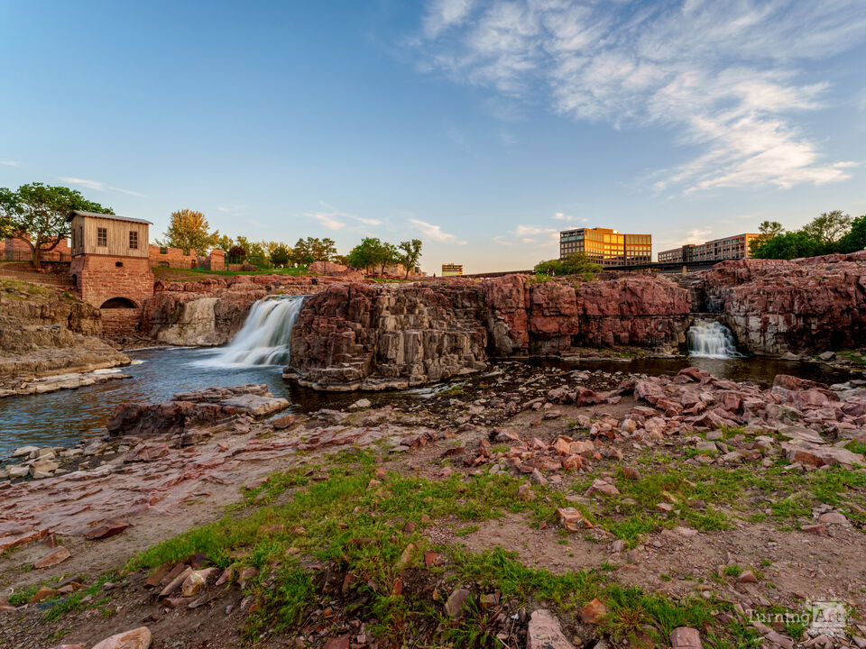 Evening At Falls Park Sioux Falls SD