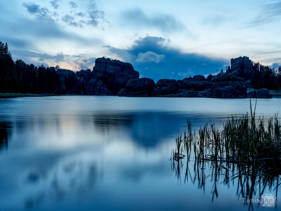 Sylvan Lake Blue Hour Serenity