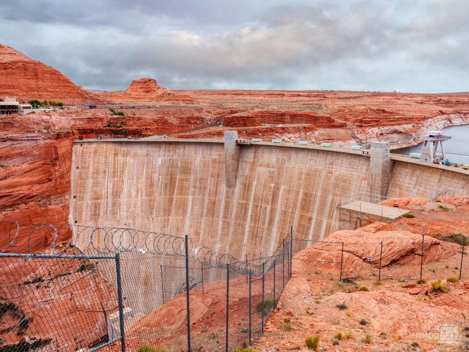 Glen Canyon Dam From The Bridge