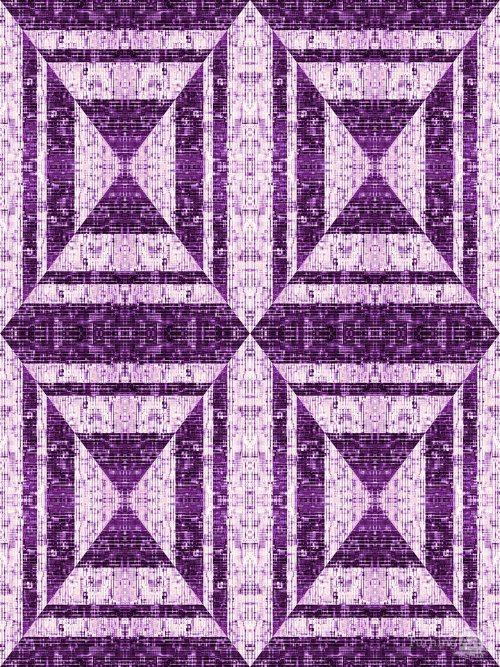 COMPUTER GENIUS 5 VIOLET LAVENDER PURPLE GEOMETRIC ABSTRACT