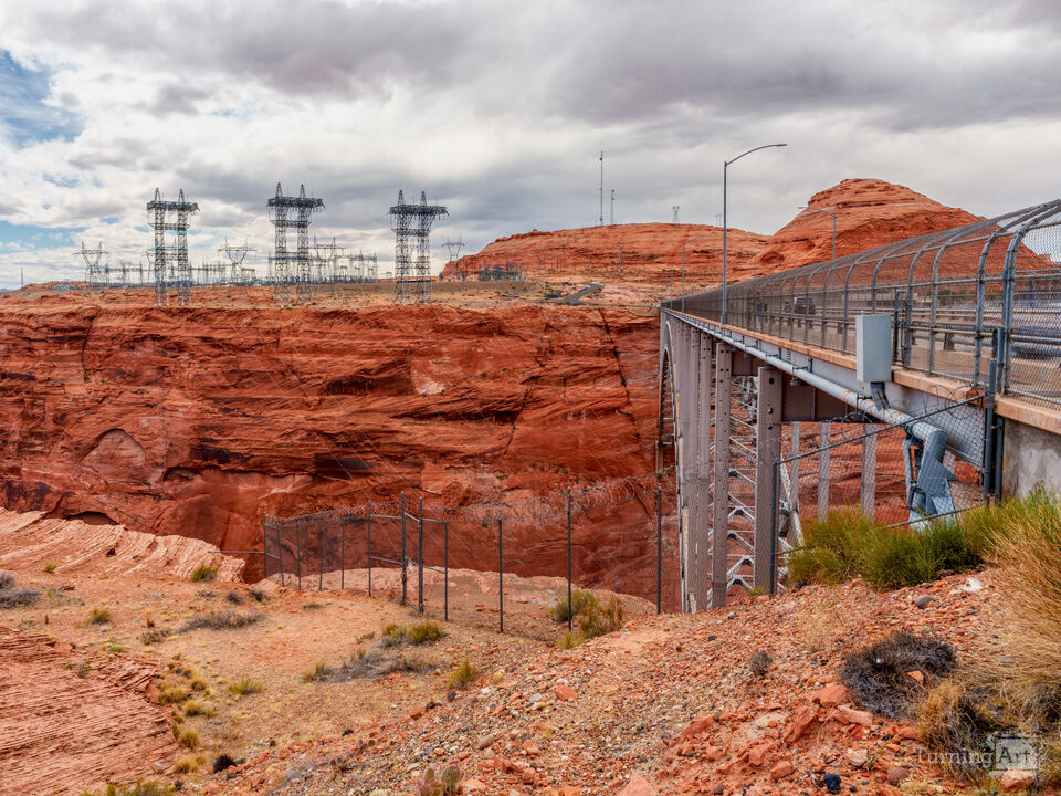 Beside Glen Canyon Dam Bridge