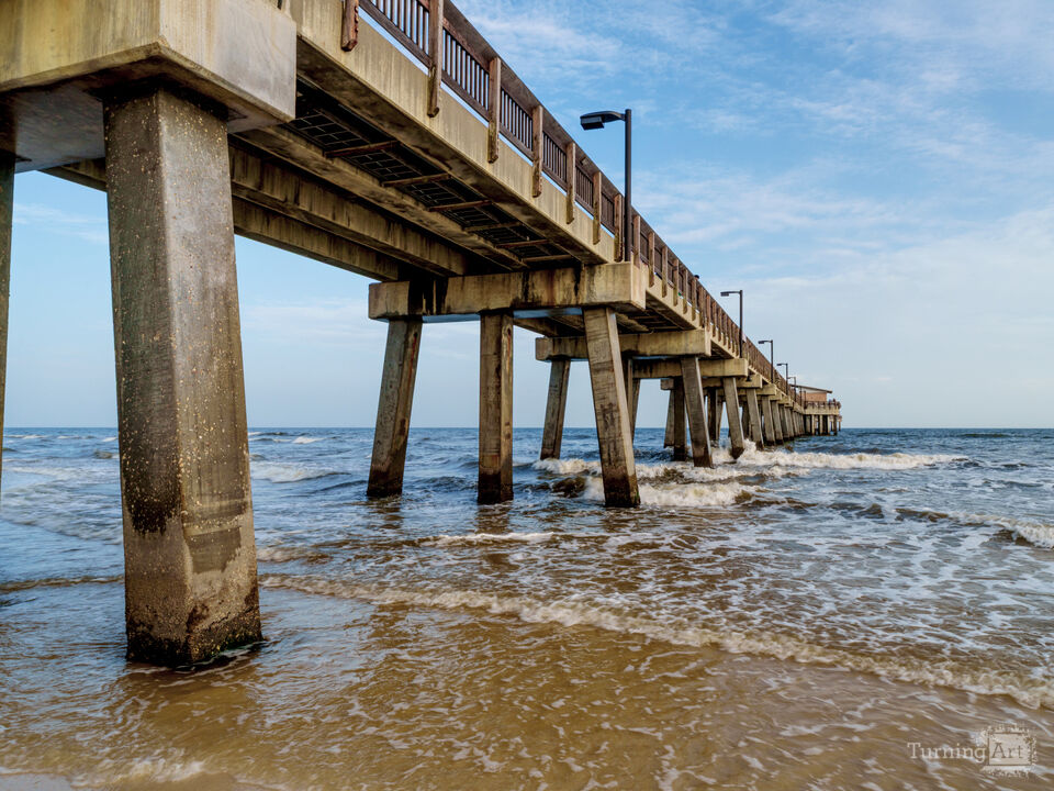 Gulf State Park Pier Splashing Waves