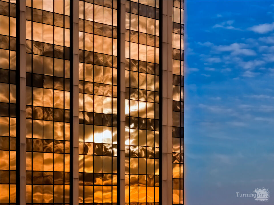 Office Building and Sunset