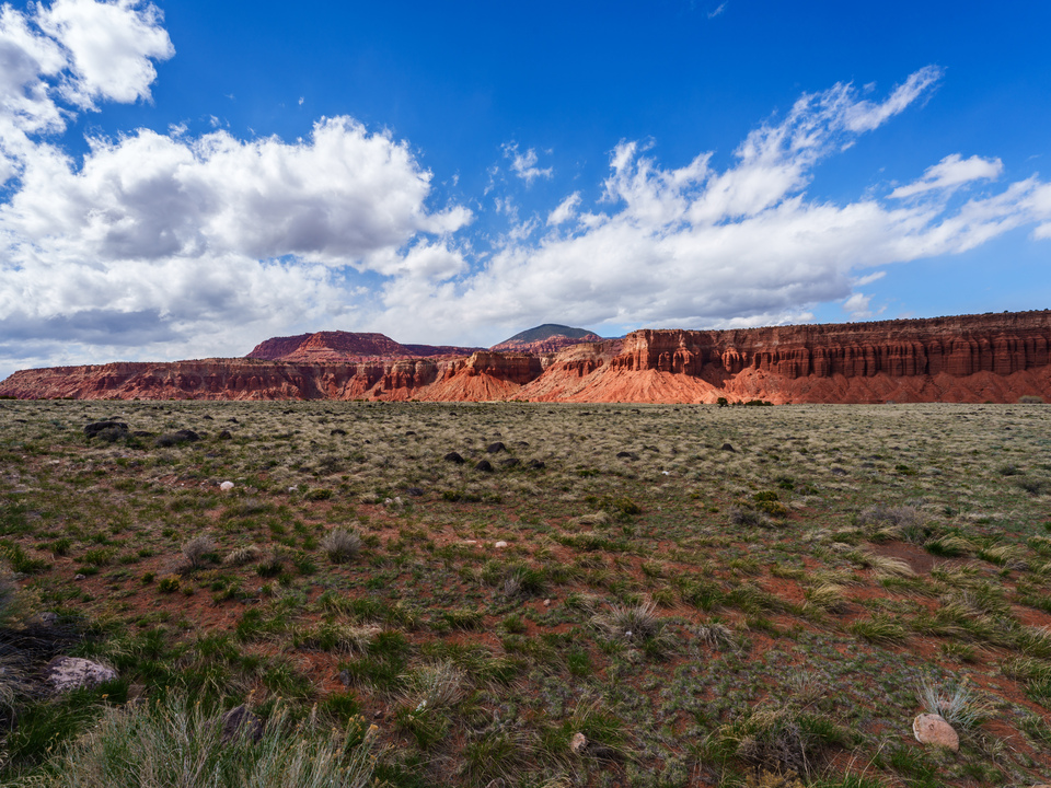 Sunlit Cliffs Near Torrey Utah