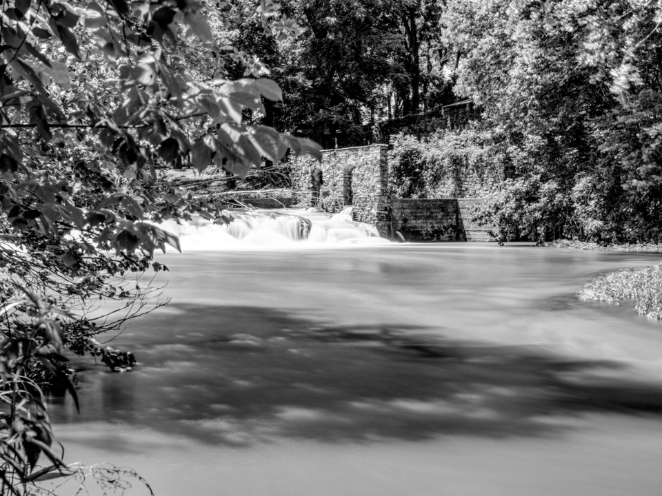Site Of Dilday Mill Missouri Grayscale