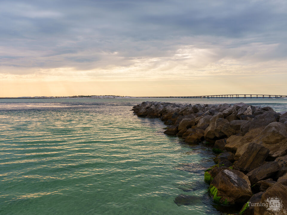 Destin East Pass Jetty Calm Evening