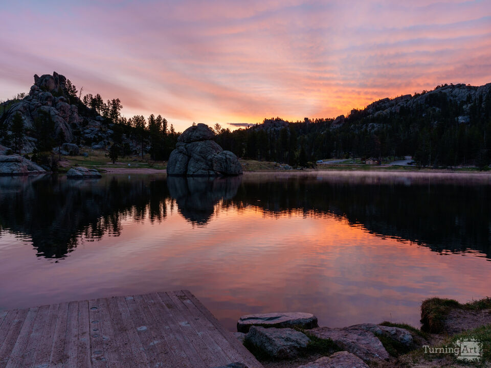 Bold Sunrise Over Sylvan Lake