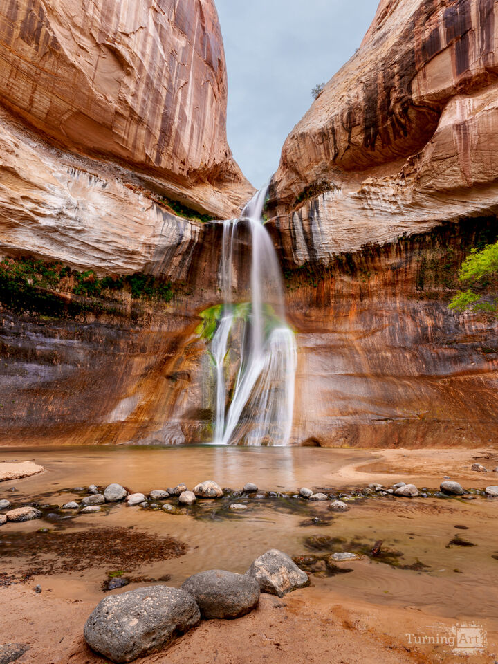 Towering Lower Calf Creek Falls Vertical