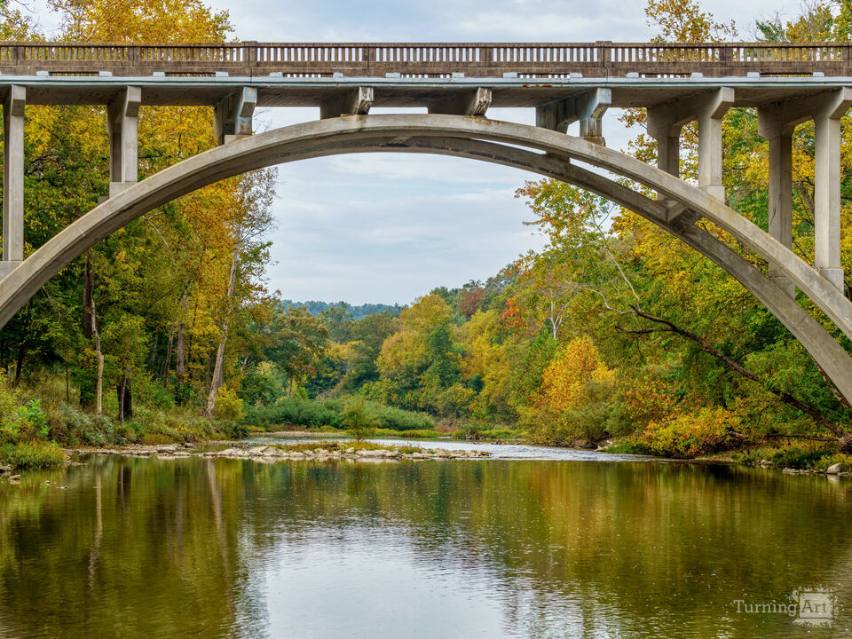 Under An Arch Of Twin Bridges Missouri