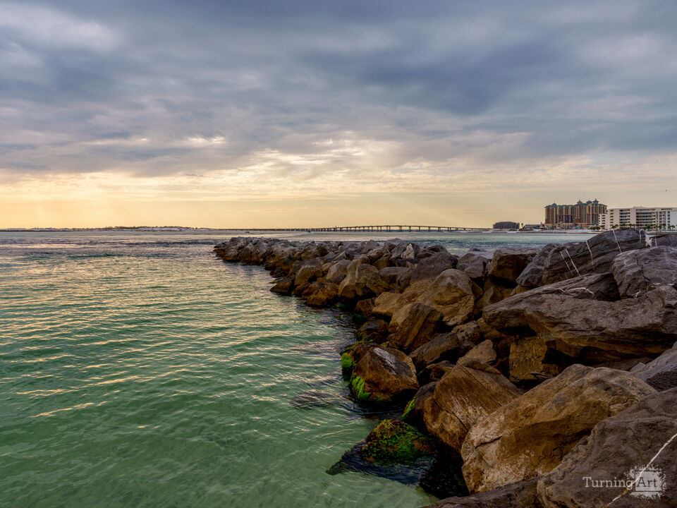 Evening Glow At A Destin Jetty