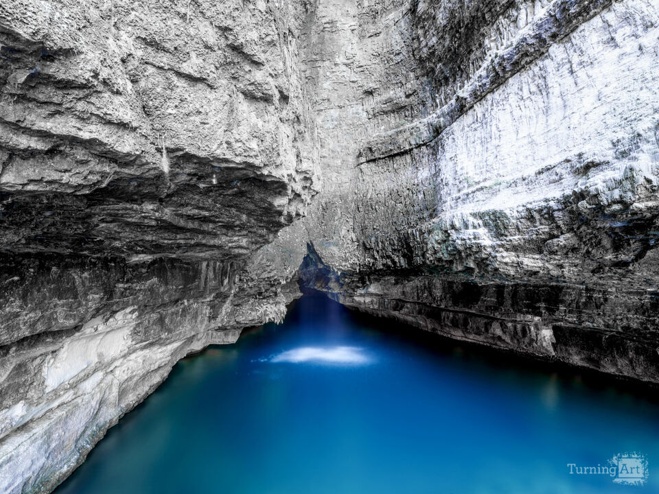 Roaring River Spring Falls Selective Color