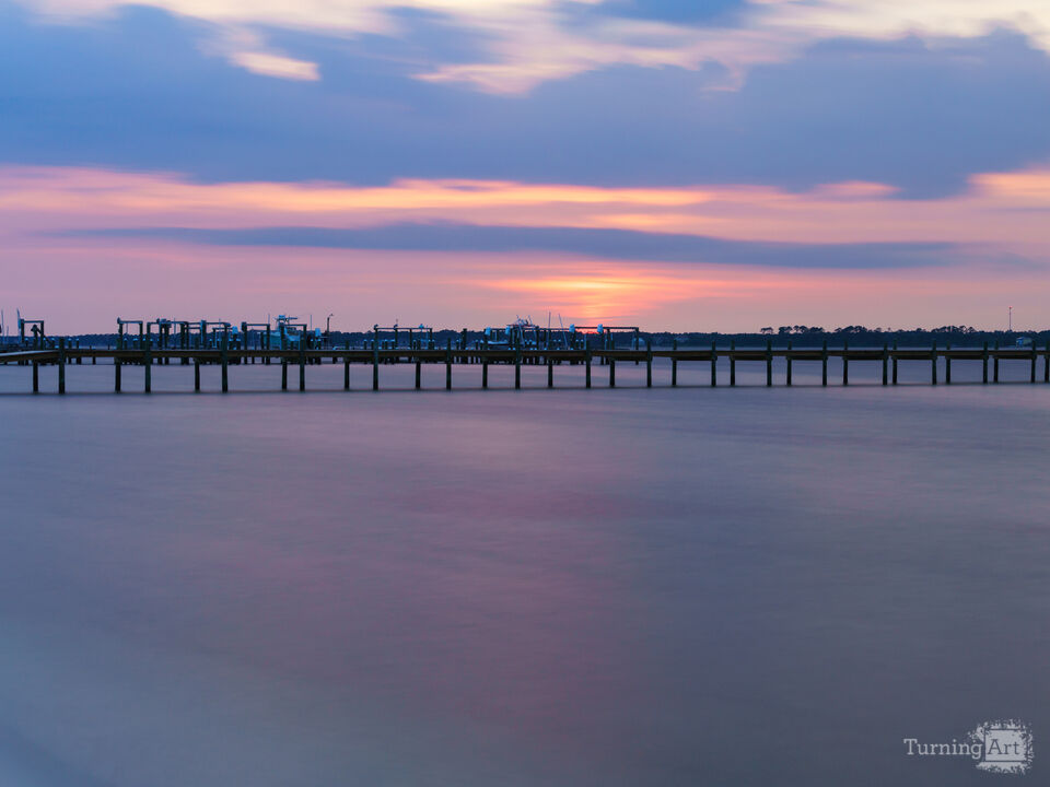 Navarre Glass Waters At Blue Hour