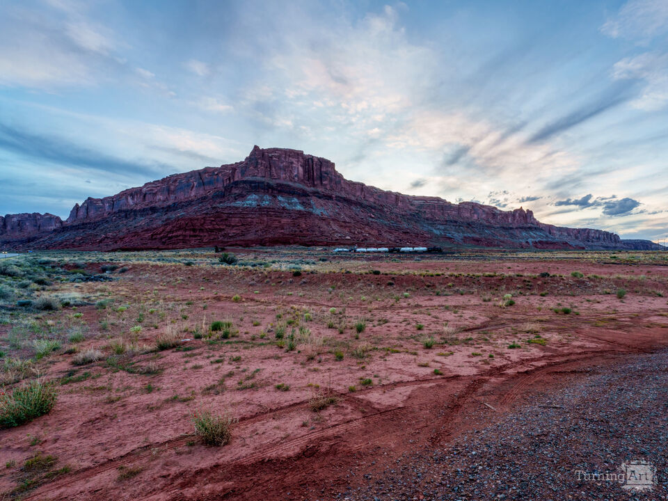 Moab Mesa Sunset Afterglow