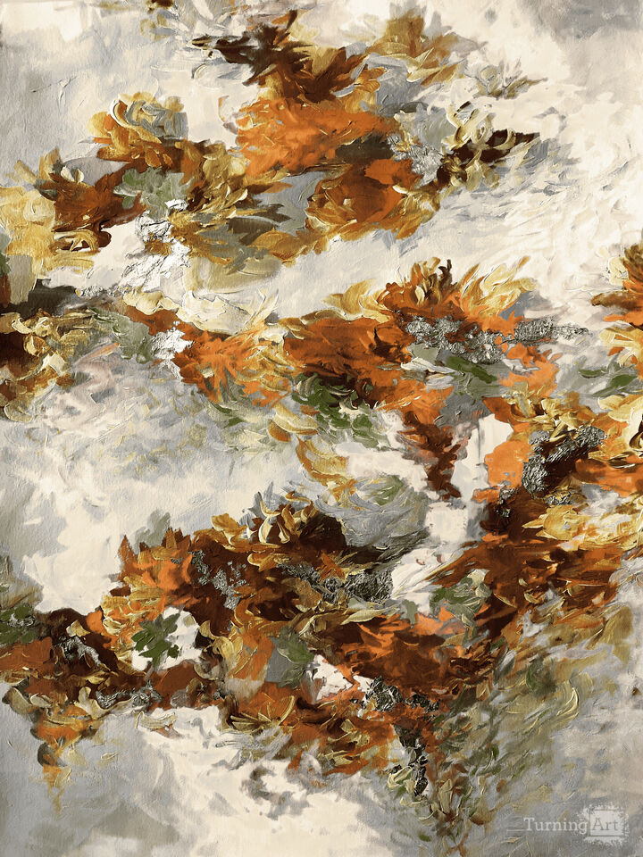 WHEN WE WERE MERMAIDS, AUTUMNAL EQUINOX - ABSTRACT LANDSCAPE PAINTING