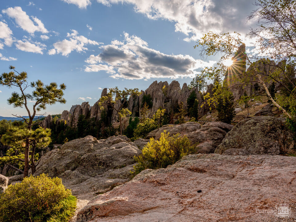 Needles Highway Sunset Sun Star
