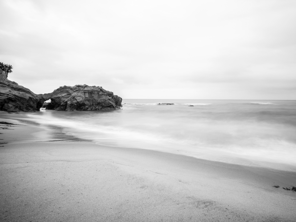 Pearl Street Beach Monochrome - Laguna Beach 