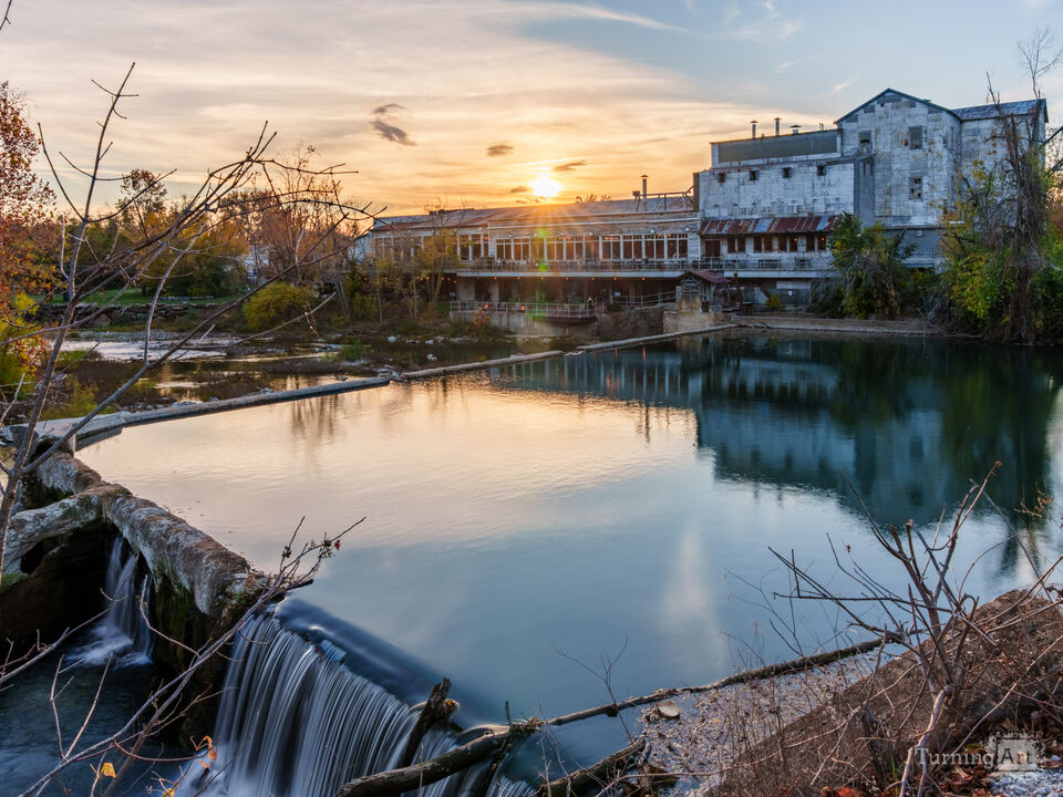 Autumn Glow Over Ozark Mill