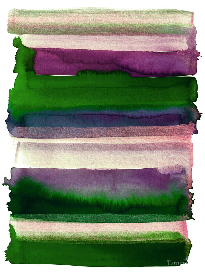 OUTSIDE THE LINES 3 BOLD COLORFUL WATERCOLOR LINES PAINTING
