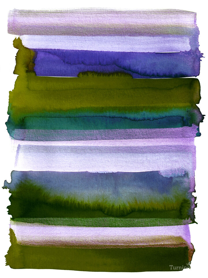 OUTSIDE THE LINES 4 BOLD COLORFUL WATERCOLOR LINES PAINTING