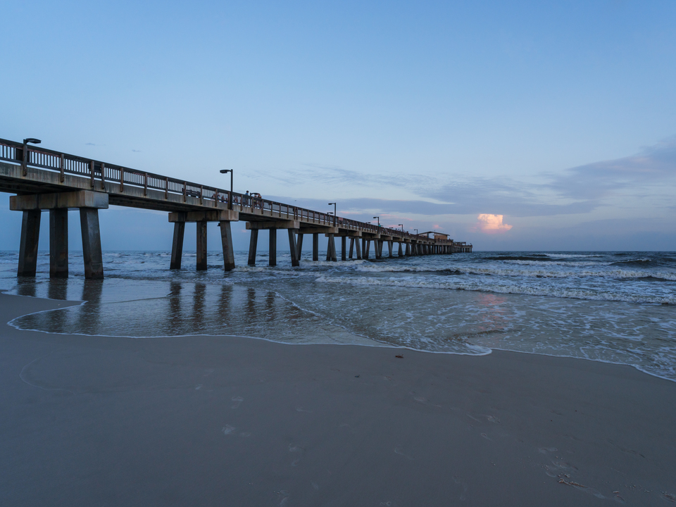 Gulf Shores Alabama Pier After Sunset