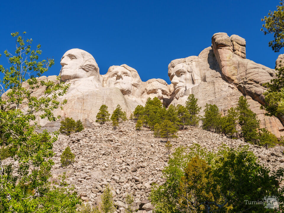 Standing Below Mount Rushmore