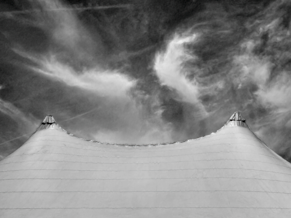 Tent and Clouds