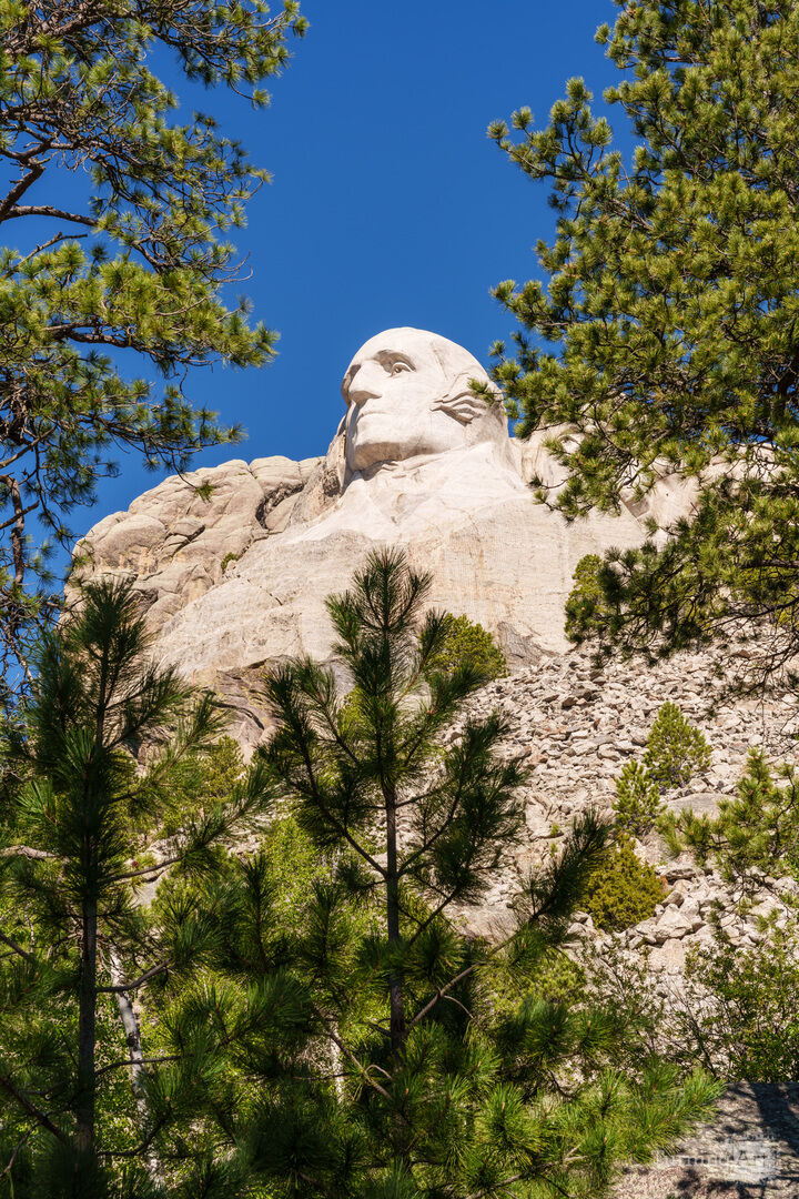 Mt Rushmore Below George Washington Vertical
