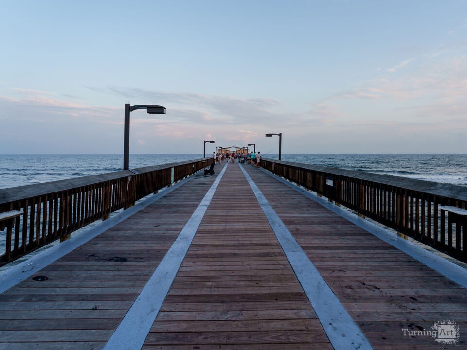 Middle Of Gulf State Park Pier Dusk