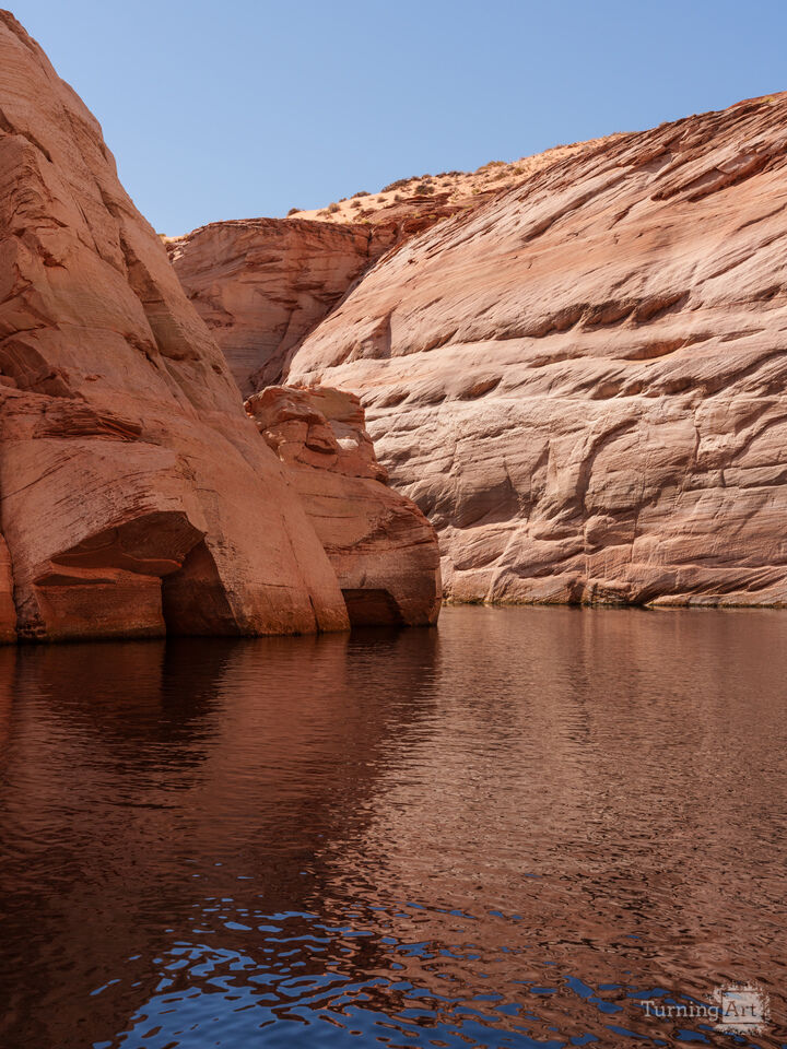 Antelope Cliffs Over Rippling Water