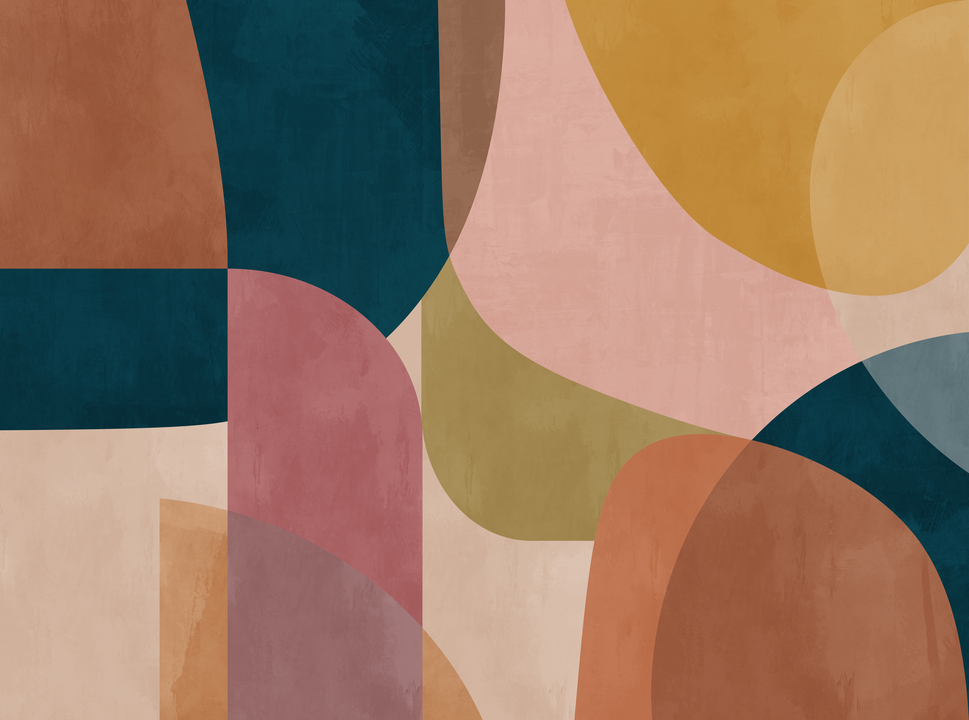 Warm Earth Tone Abstract Geometry