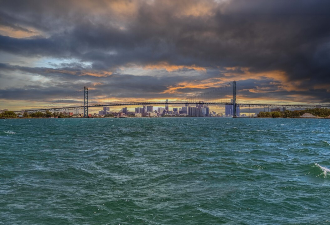 Storm Light Over the Ambassador Bridge