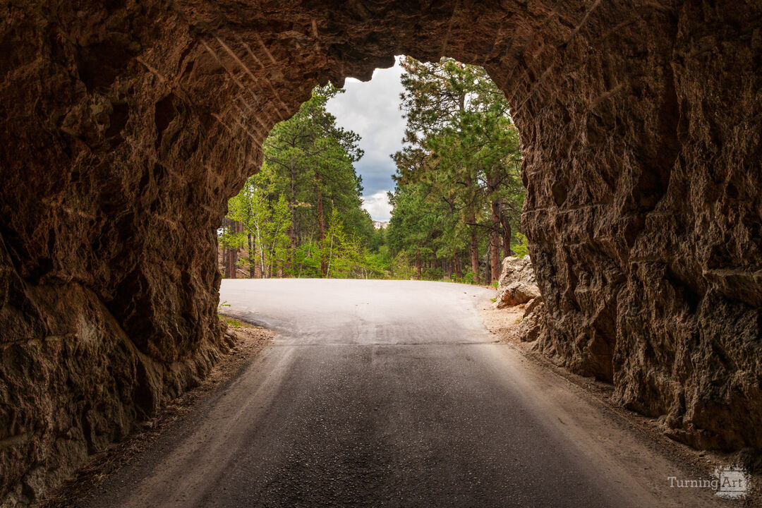 Rushmore View From Inside Gideon Tunnel