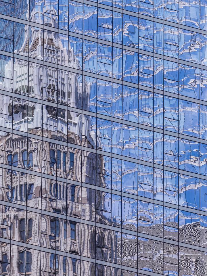 Mather Tower Reflected
