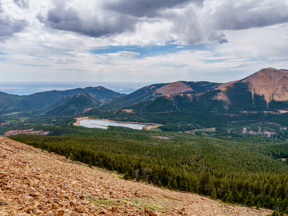 Pikes Peak Railway Mountainside View
